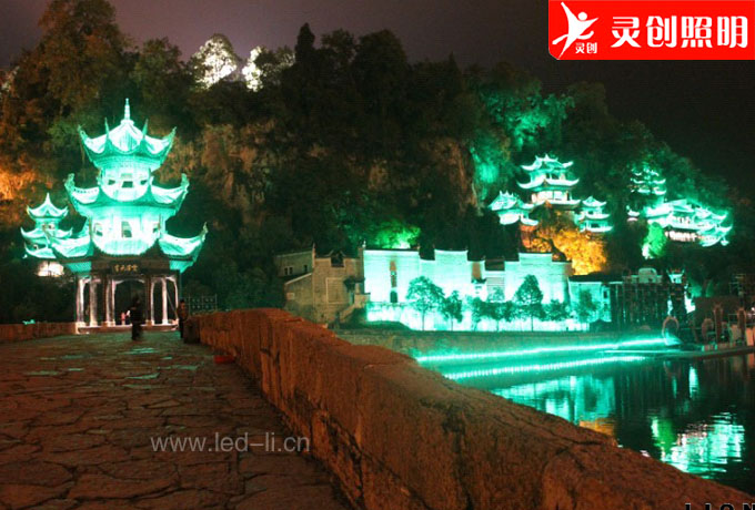 靈創(chuàng)中標貴州鎮(zhèn)遠旅游亮化項目
